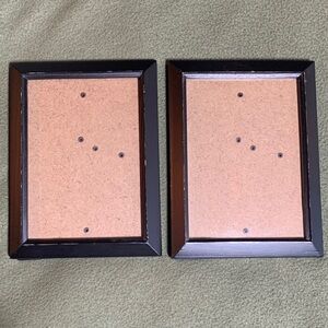Jo-Ann Stores black distressed 5 x 7 wooden frames. Set of 2. Frame size 6 x 8.